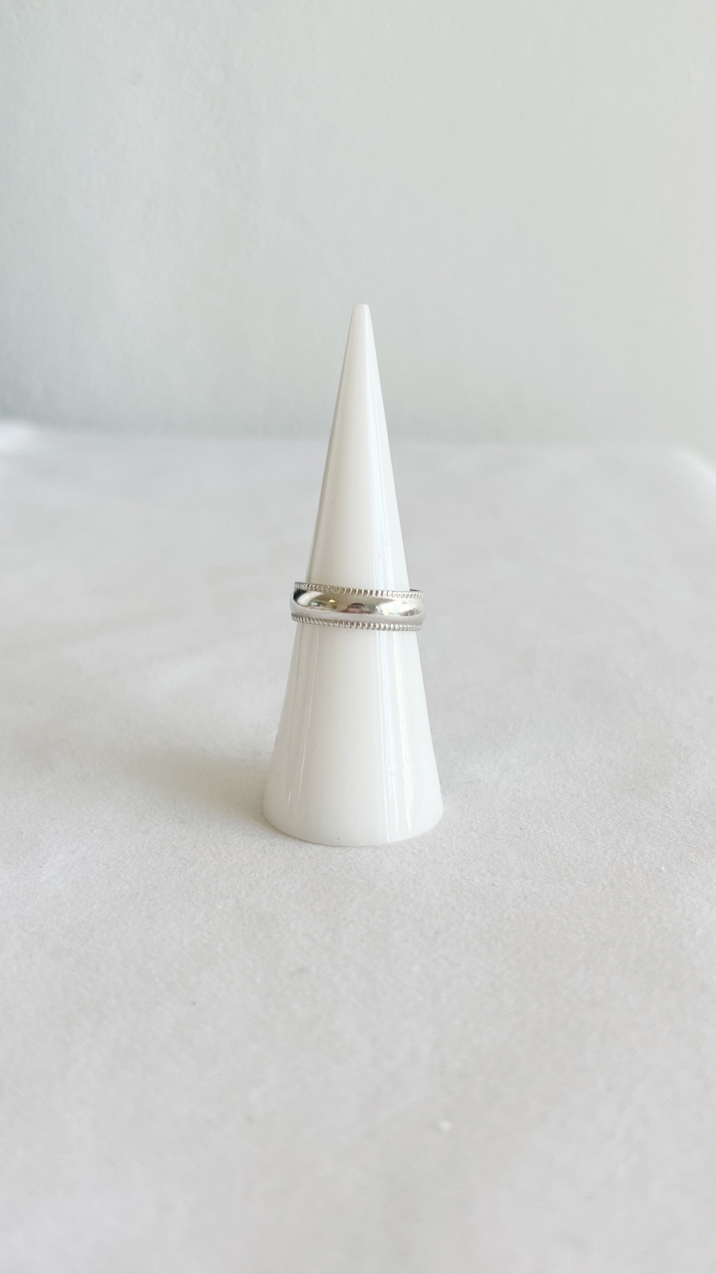 Patterned Sterling Silver Ring