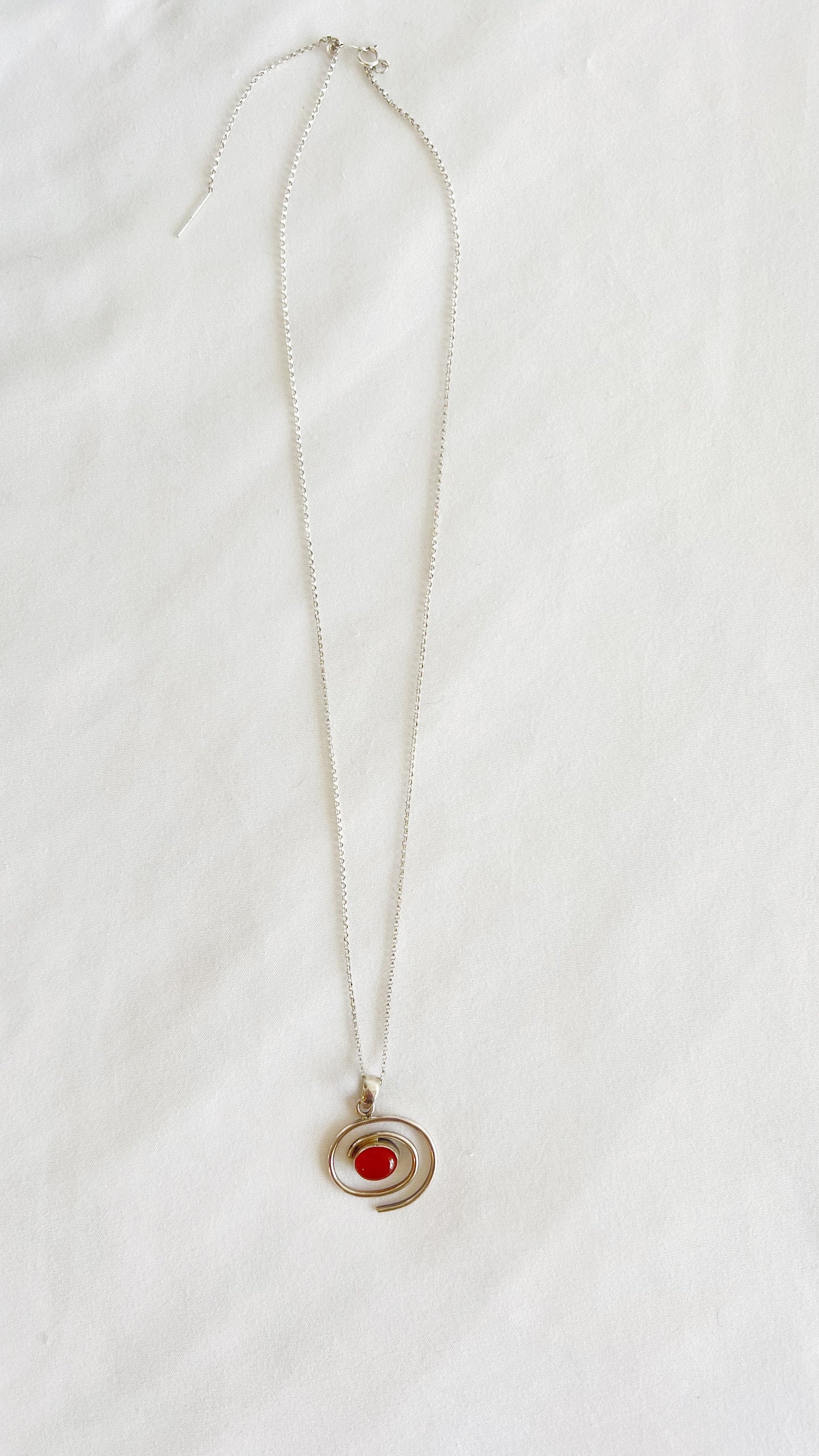 Jasper Spiral Necklace